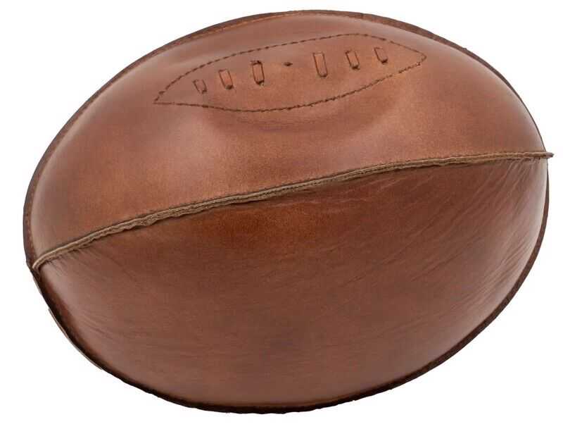 Bola rugby pele cast escuro