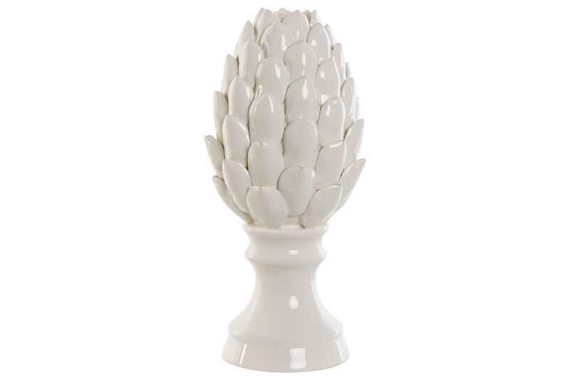 Peça cerâmica 15*15*32 ananás branco