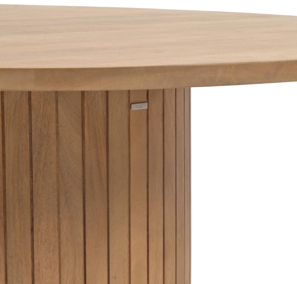 Mesa de Jantar madeira Manga com acabamento natural - diâm.120 *75H