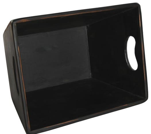 Caixa arrum 35*22*18 abeto preta