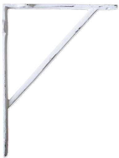 Poleia ferro 27*4,8*19,5H branco decapé