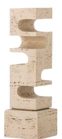 Peça deco moderna 10*10*H34 poliresina