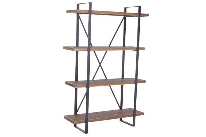 Estante aberta 120*37*181H abeto/metal