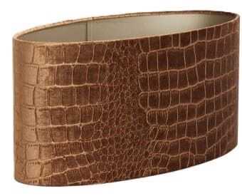 Abat-jour oval 38-17,5*19H pele cast