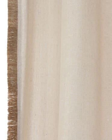 Cortina 140*260 algodão/ráfia natural