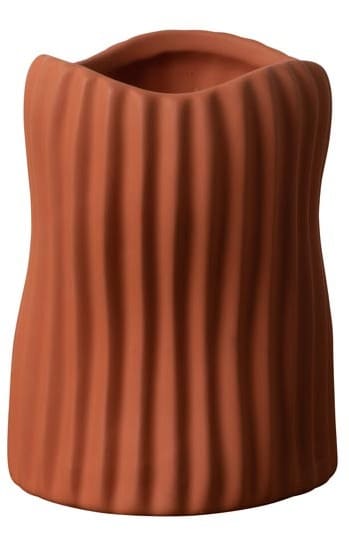 Vaso terracota abstrato laranja