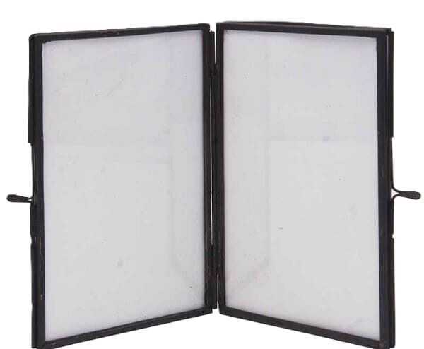 Moldura dupla 18*13 metal preto