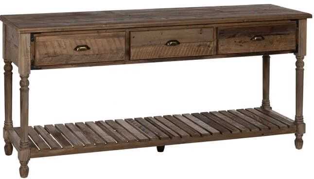 Consola abeto 184,5*50*86,8H castanho