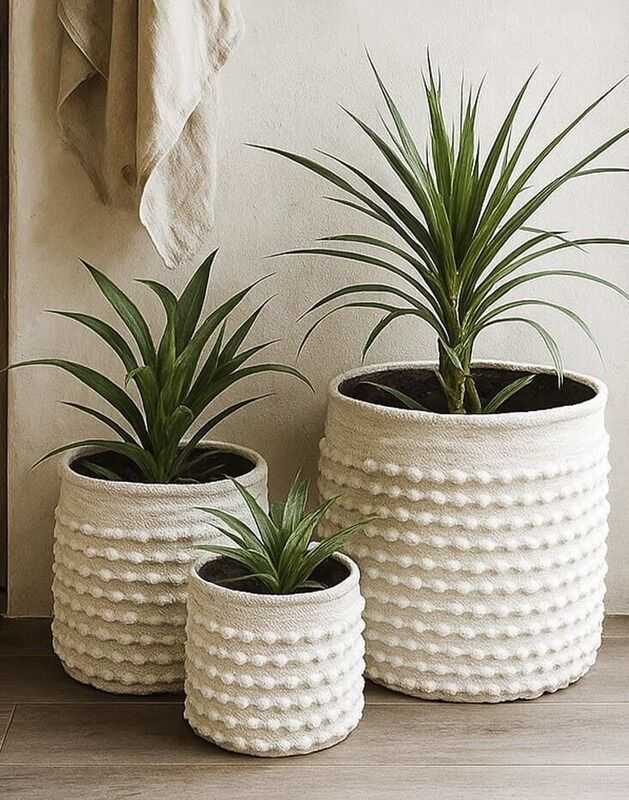 Vaso médio fibra vidro branco