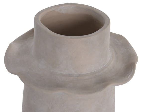Jarra terracota 21*21*30H desgastado bege