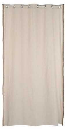 Cortina 140*260 algodão/ráfia natural