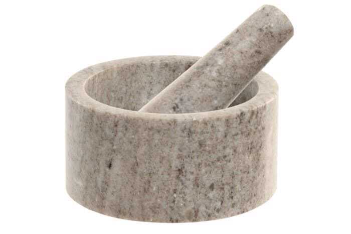 Almofariz mármore D12,5*7,5 bege