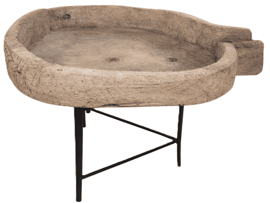 Mesinha apoio 80*70*55H mad/pés metal