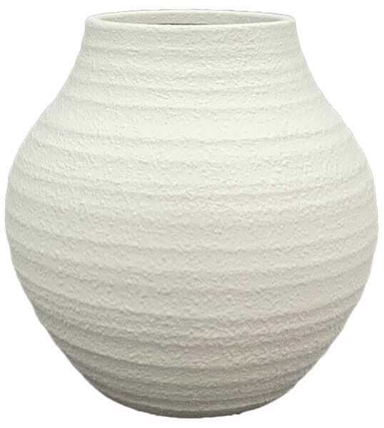 Vaso 22,5*22,5*23H terracota branco