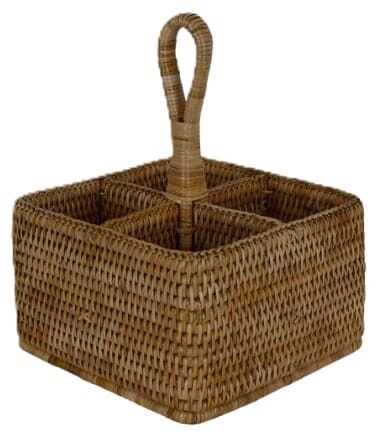 Suporte quadr especiarias rattan c/ pega