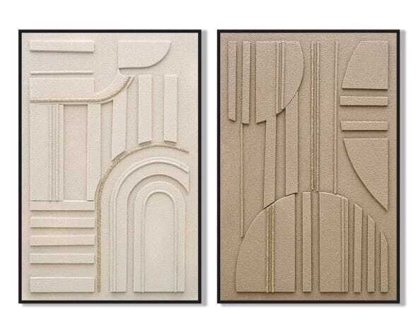 Quadro 82*4*122H moderno bege/cast