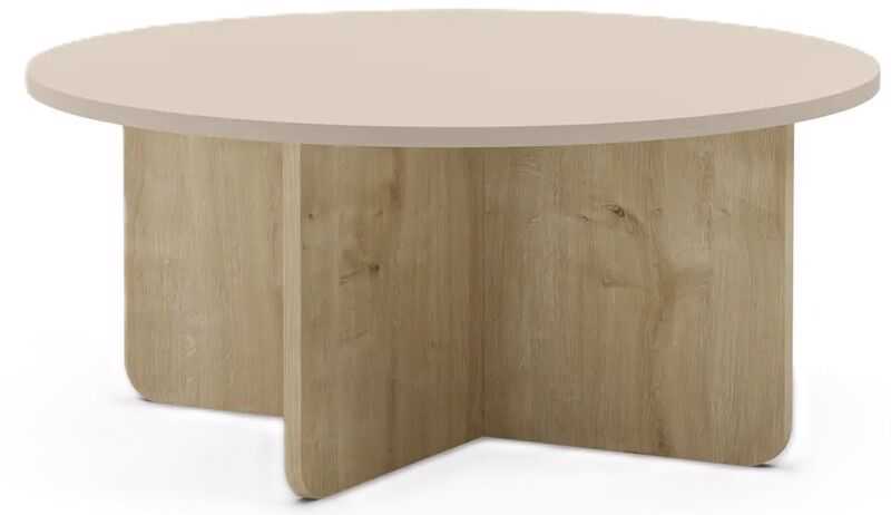 Mesa centro D80*H38cm creme