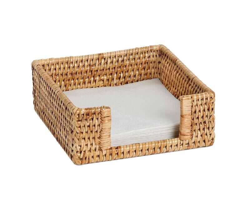 Porta-guardanapos rattan 20*20*7cm