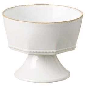 Taça c/pé 16cm LUZIA, branco