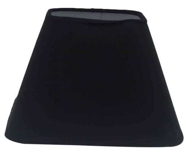 Abat-jour rect  30*18*20 liso algodão preto