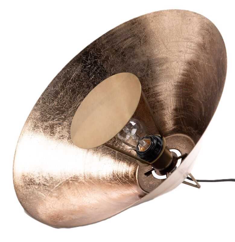 Cand mesa 41*25*41H metal champagne