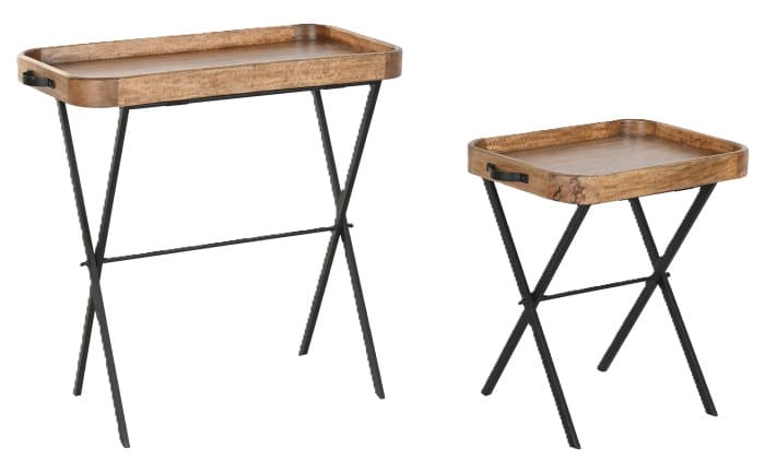 Mesa/tabuleiro apoio 86*43*H82 manga/ferro