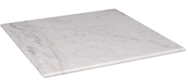 Tampo mesa quadr 70*70*1,8 mármore branco