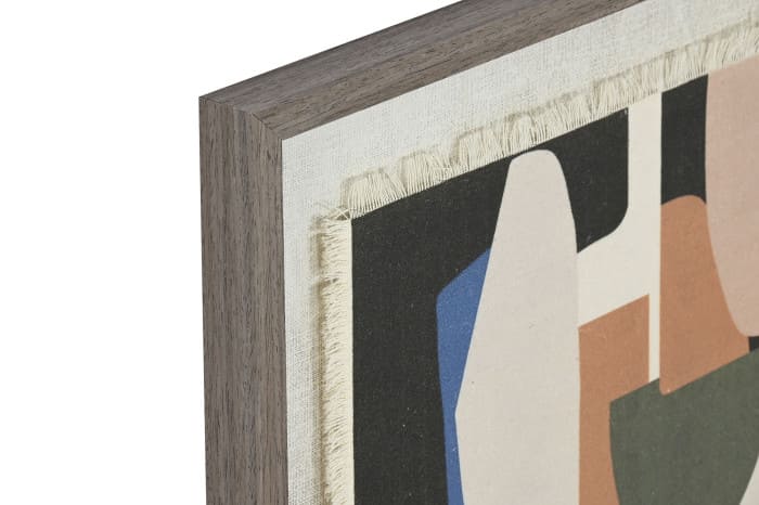 Quadro linho/PS 42*3*57 abstrato 3D multicor