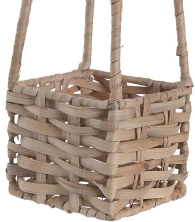 Peça decor balão ar quente rattan 22*22*45H