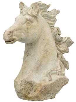 Busto cabeça cavalo 20,5*9*21,5H cimento