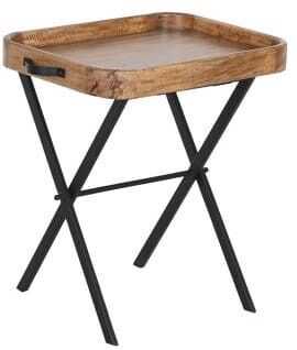 Mesa/tabuleiro apoio 62*43*H61 manga/ferro