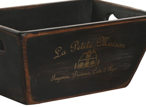 Caixa arrum 35*22*18 abeto preta