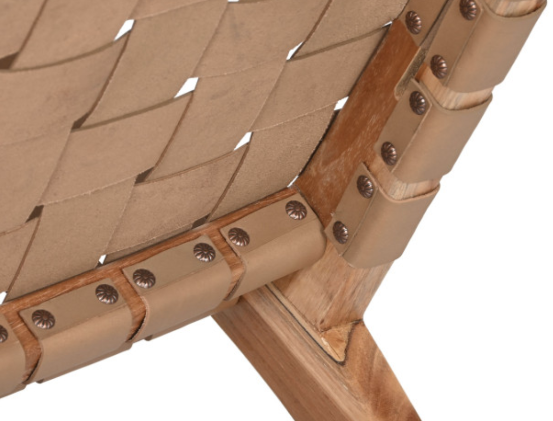 POLTRONA TECA PELE 74X78X75