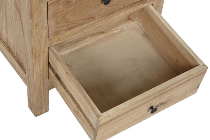 Mesa cabeceira 45*35*50H mad mindi 2gvts