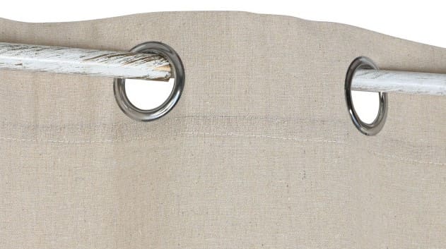 Cortina 140*260 algodão/ráfia natural