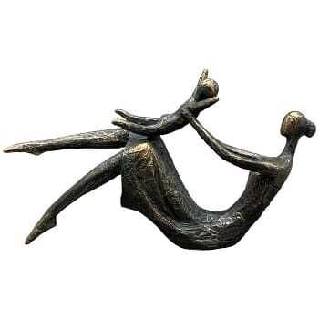 Escultura 33,5*7,6*13,3 mulher c/criança poliresina
