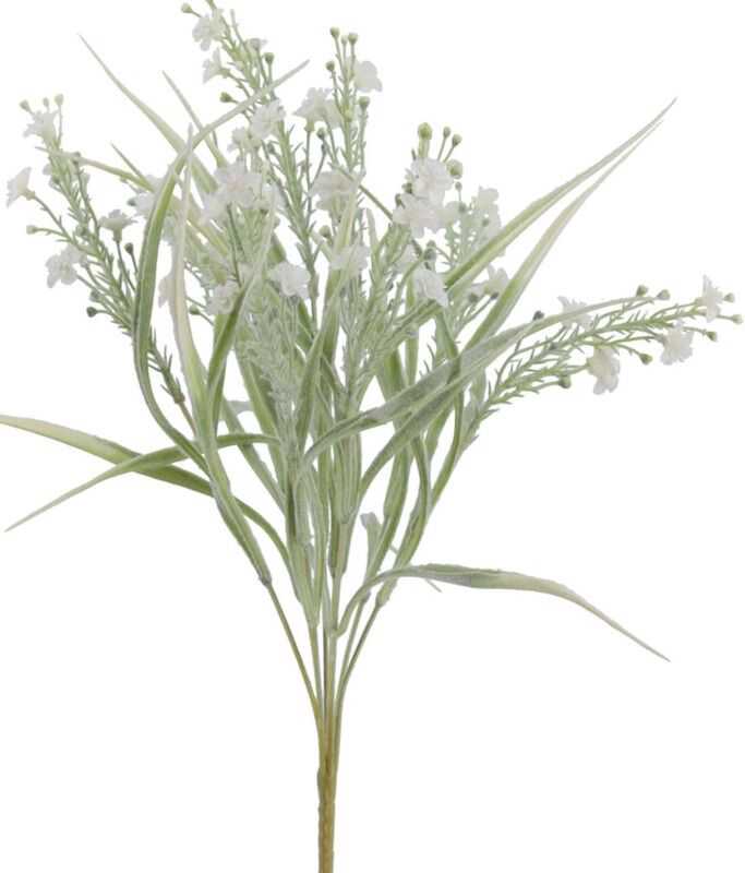Ramo gipsofila creme 43cm artificial