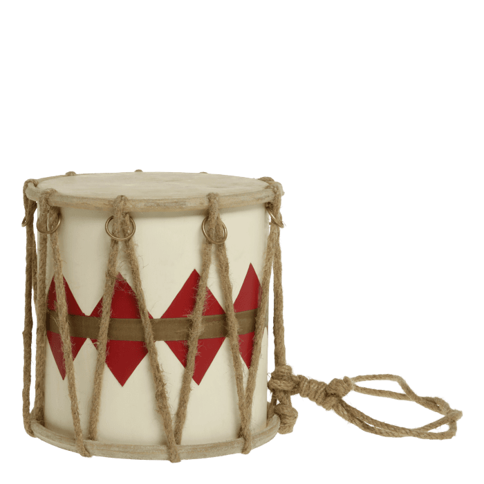 Tambor vintage D17*16H vermelho