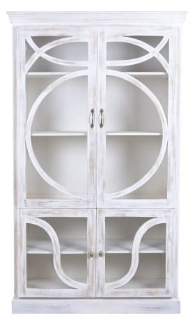 Vitrine 120*50*205H manga maciça decapé