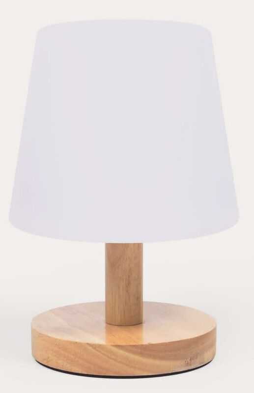 Cand mesa D15*H22cm base madeira