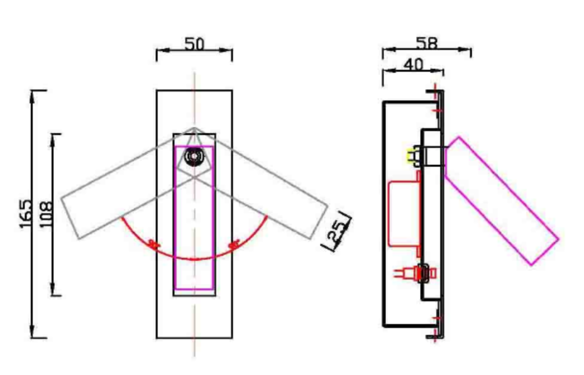 Aplique leitura LED 3W branco