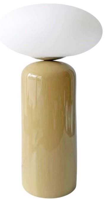 Cand mesa LED D25*44H cerâmica/vidro