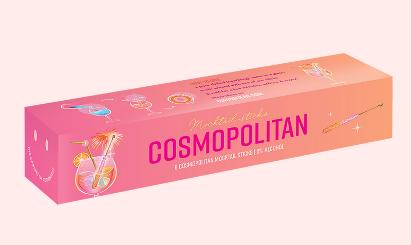 Cx 6 palitos cocktail -Cosmopolitan-