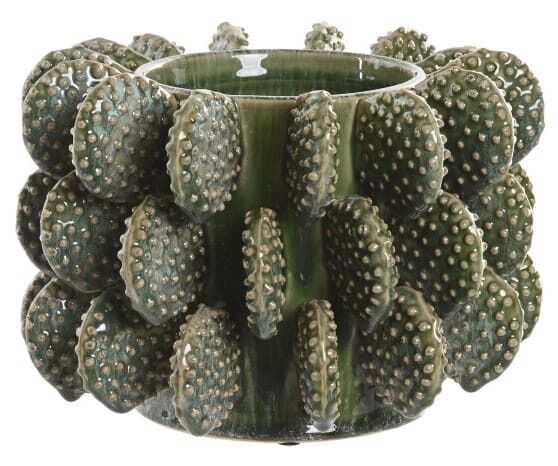 Jarra/centro cerâmica 28*28*39H cacto verde