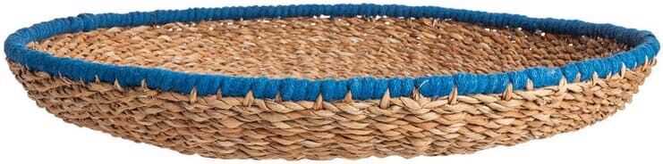 Prato/tabuleiro D55*8H algas marinhas/juta