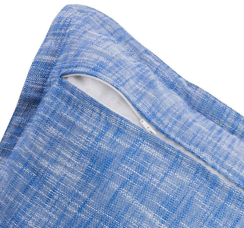 Almofada 50*50 azul algodão s/ enchimt