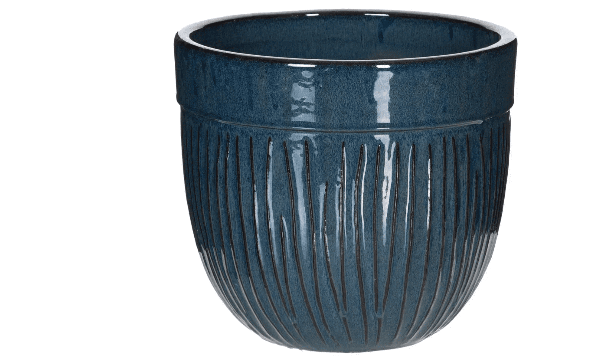 Vaso cerâmica D31,5*28 azul