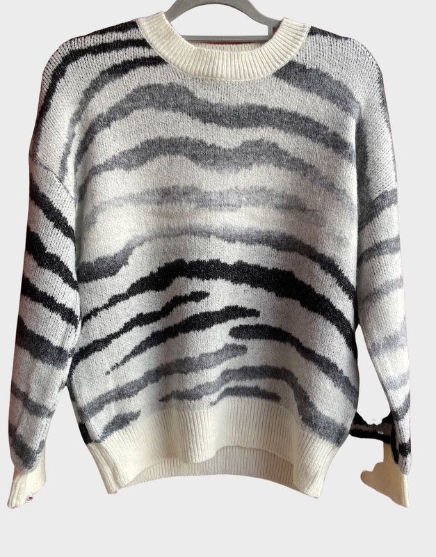 Camisola lã zebra
