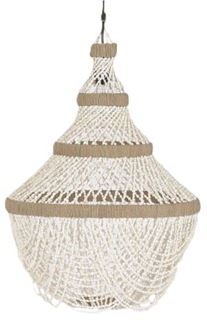 Cand teto D50*130H buzios/conchas feito à mão