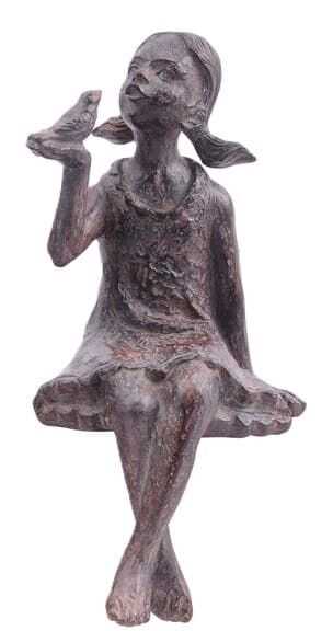 Menina pé 11*8,5*22,5H poliresina